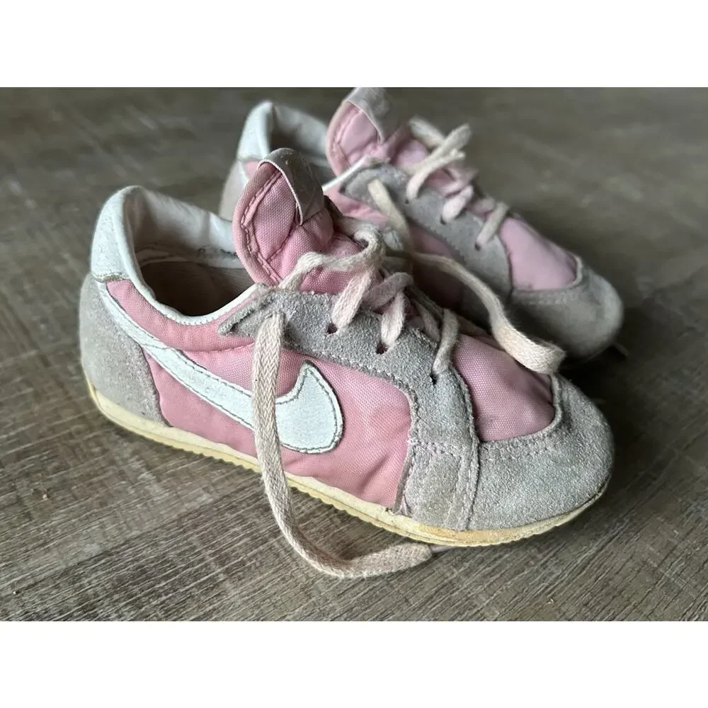 Vintage Nike Baby Toddlers Sneakers Pink White Shoes 6.5 Cortez 850507 80s - Picture 2 of 15